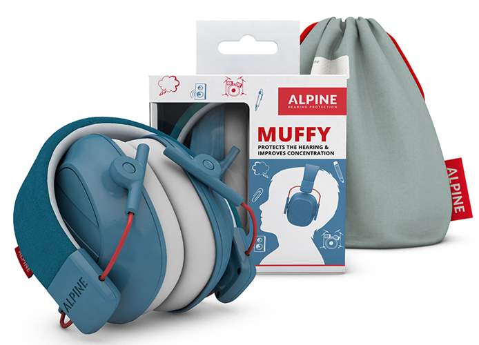 Dětská sluchátka proti hluku, Muffy Kids 2.0, modrá - Alpine