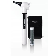 Otoskop, e-scope, 2,5 V, F.O., XL, bílý, v pouzdře - Riester