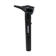 Otoskop, e-scope, 3,7 V, LED, F.O., černý, kazeta - Riester