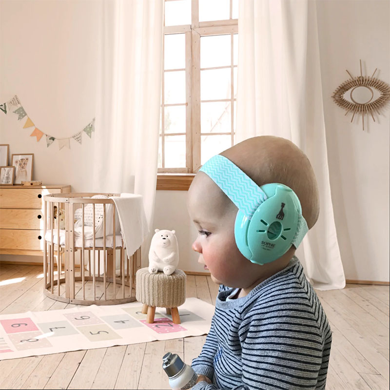 Chrániče sluchu pro miminka, Muffy Baby, modré - Alpine