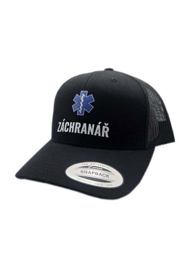 Kšiltovka, Záchranář, A-Frame, Trucker, černá, one size 55 - 60cm - Medicals
