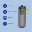 Filtrační cestovní láhev, 590 ml, potravinářský plast LPDE bez BPA, šedá - Philips