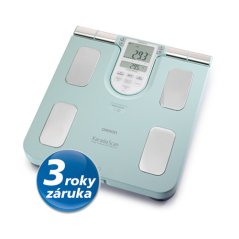 Monitor skladby lidského těla BF511T s osobní váhou, tyrkysová - Omron