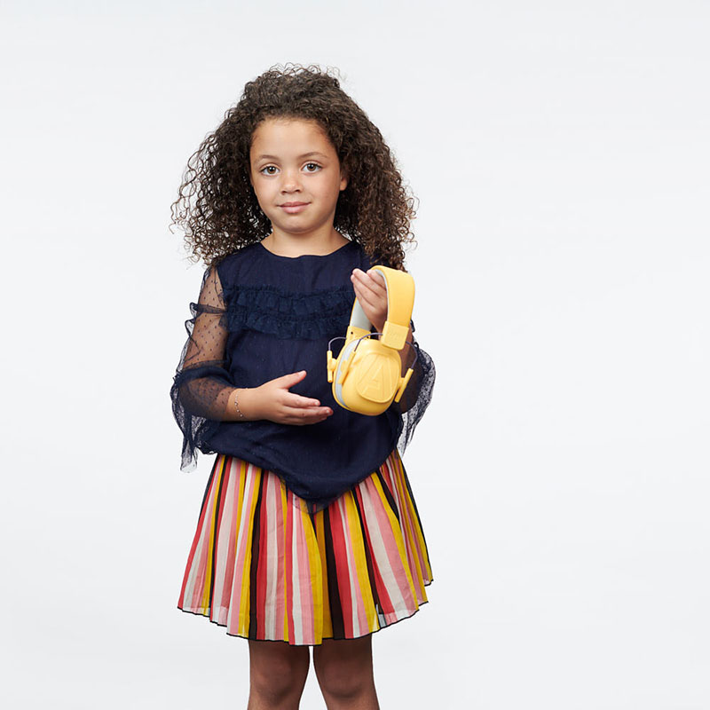 Dětská sluchátka proti hluku, Muffy Kids 2.0, žlutá- Alpine