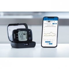 Digitální tlakoměr RS7 na zápěstí s Bluetooth,  Intelli IT manžeta - Omron