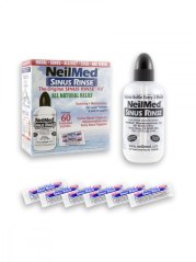 Proplach nosu Sinus Rinse, Izotonický, láhev + 60 sáčků - NeilMed