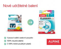 Dětské špunty do uší, Pluggies Kids - Alpine