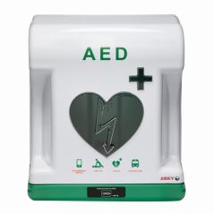 Vyhřívaná venkovní skříňka CORE CLASSIC na AED, s ALARMEM, vnitřním osvětlením - ARKY