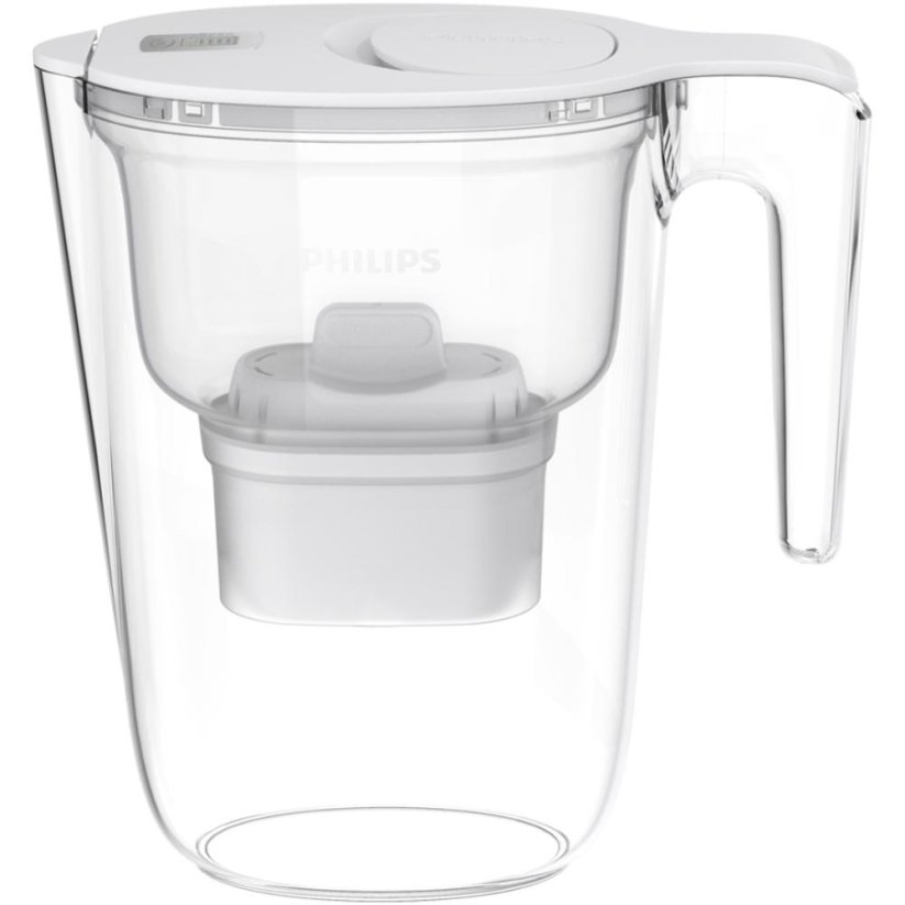 Filtrační konvice, plast, objem 2,6 l, digitální časovač, bílá - Philips