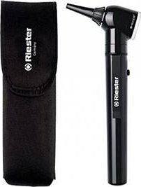 Otoskop, e-scope, 2,5 V, F.O., XL, černý, v pouzdře - Riester