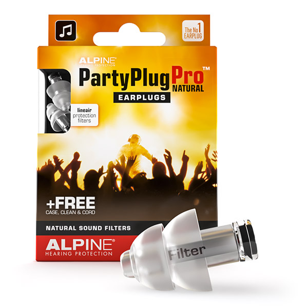 Špunty do uší na hlasitou hudbu, Party Plug Pro Natural - Alpine