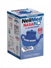 Plastová konvička na proplach nosu NasaFlo + 60 izotonických sáčků - NeilMed