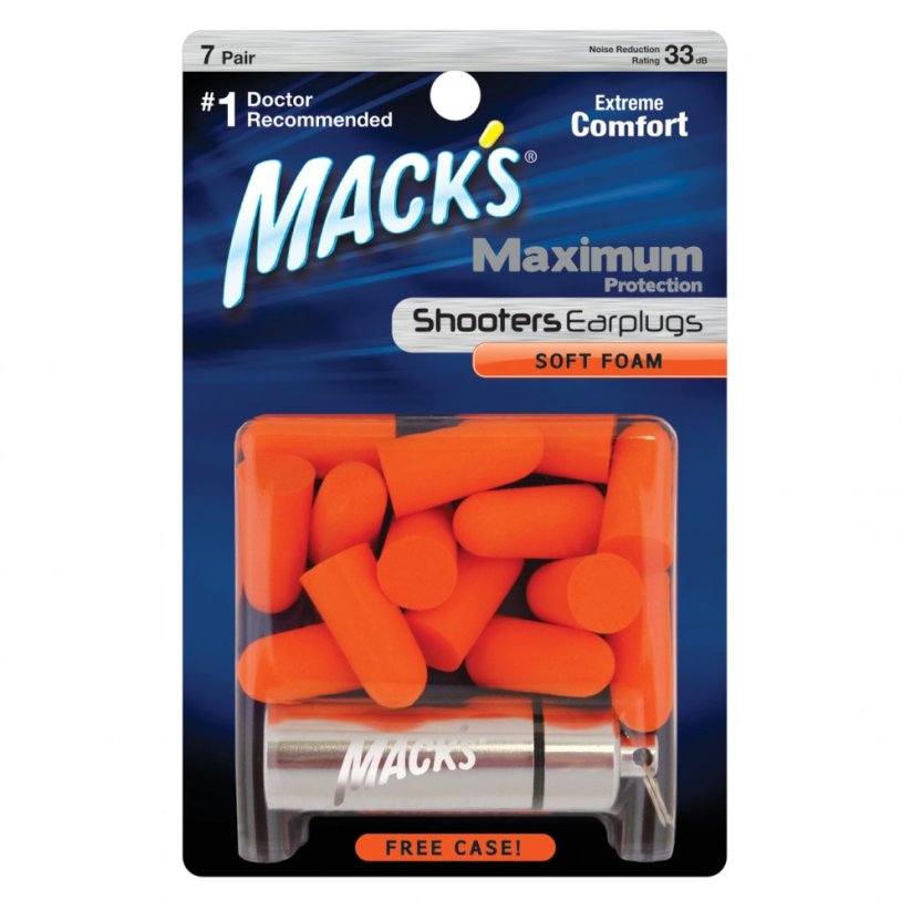 Špunty do uší s maximálním utlumením, Mack's Maximum Protection - Mack´s