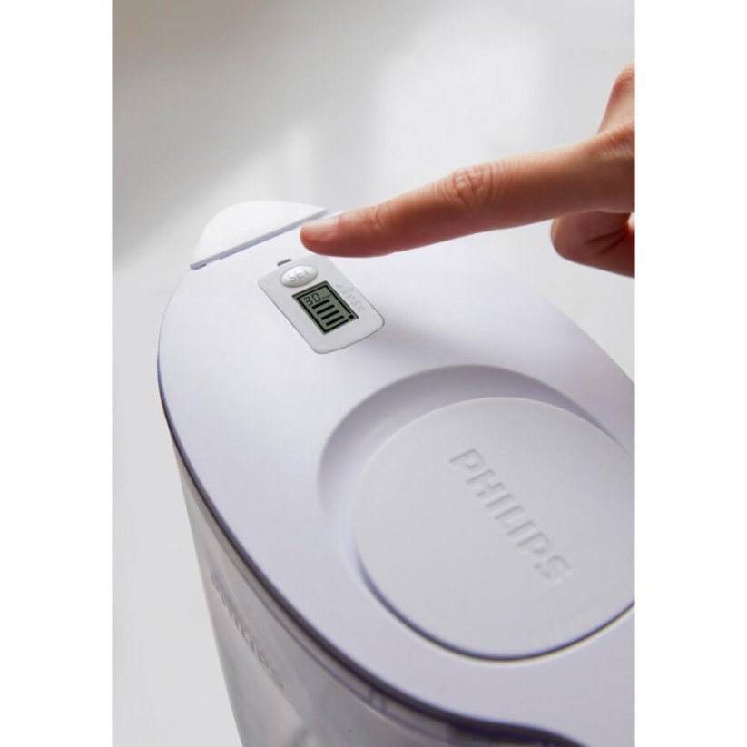 Filtrační konvice, plast, objem 2,6 l, digitální časovač, bílá - Philips
