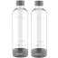 2x karbonizační láhev, plast bez BPA, 1 l, čirá, šedá -  Philips