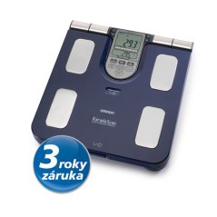 Monitor skladby lidského těla BF511B s osobní váhou, modrá - Omron