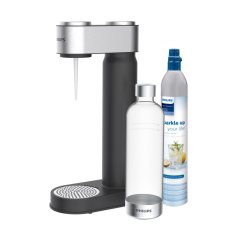 Výrobník sody s lahví a CO2 bombičkou, černá - Philips
