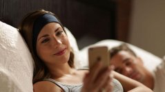 Bezdrátová sluchátka na spaní ve formě čelenky, Fleece, velikost M - SleepPhones