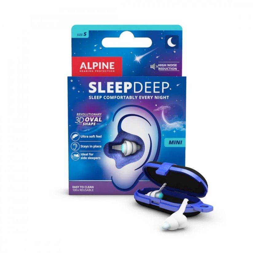 Špunty do uší na spaní, velikost S, SleepDeep - Alpine