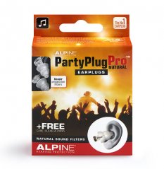 Špunty do uší na hlasitou hudbu, Party Plug Pro Natural - Alpine