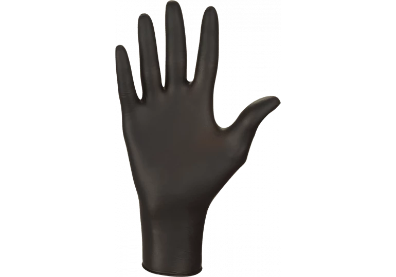 Nitrilové zdravotnické rukavice, 100 ks, černá - Mercator Medical - Velikost: M