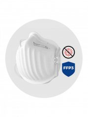 Antibakteriální nanovlákenný respirátor CLASSIC FFP3, balení 3 ks  - BreaSAFE - Pardam