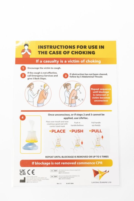 Nástěnná skříňka na přístroj LifeVac® (bez přístroje a masek) - LifeVac