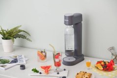 Výrobník sody s lahví a CO2 bombičkou, šedá - Philips