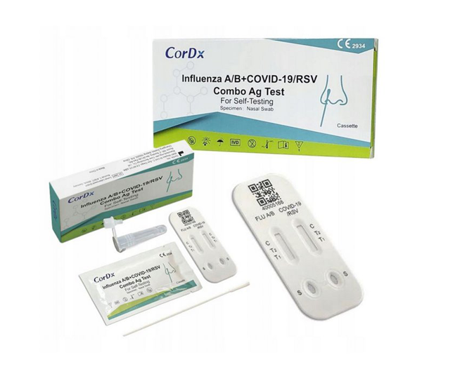 4 testy v 1 - Covid-19, Chřipka A+B, RS virus