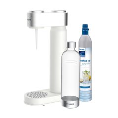 Výrobník sody s lahví a CO2 bombičkou, bílá - Philips