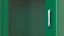 Kovová vnitřní skříňka na AED, zelená, s ALARMEM, AED značení - ARKY