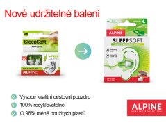 Špunty do uší na spaní, SleepSoft - Alpine