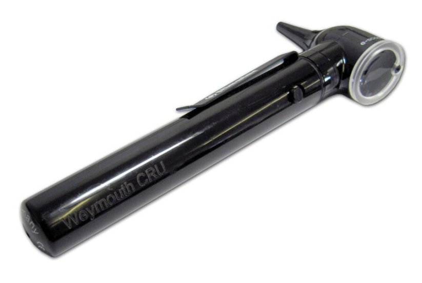 Otoskop, e-scope, 2,7 V, Direct, černý, v sáčku - Riester
