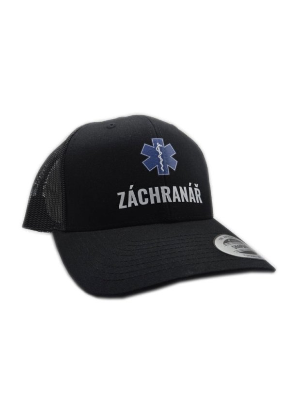 Kšiltovka, Záchranář, A-Frame, Trucker, černá, one size 55 - 60cm - Medicals