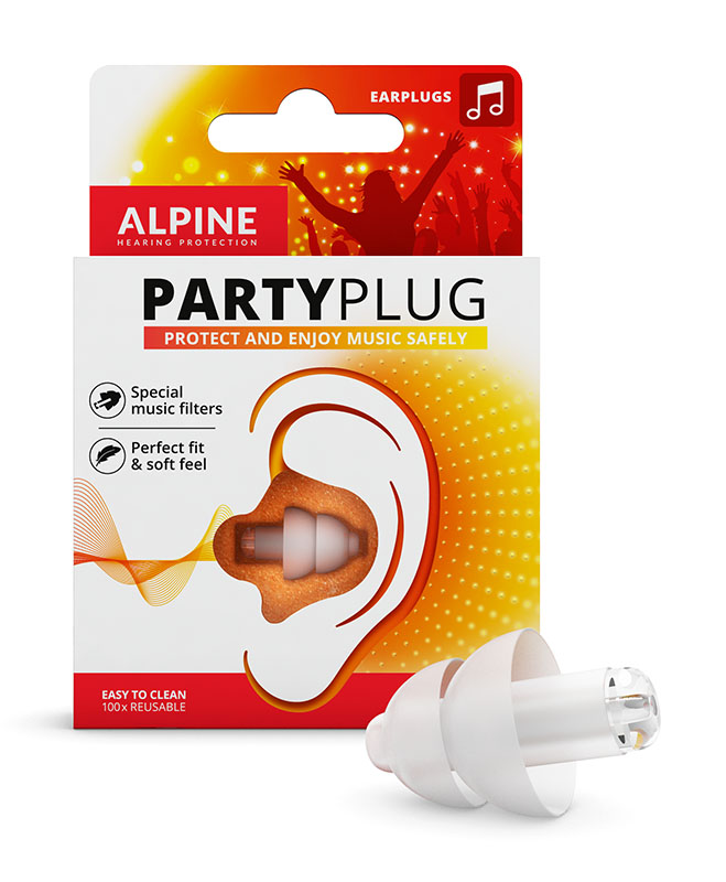 Špunty do uší na hlasitou hudbu, Party Plug, černé - Alpine