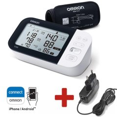 Digitální tlakoměr M7 na paži s Bluetooth, Intelli IT manžeta, síť. zdroj - Omron