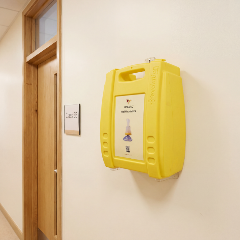 Nástěnná skříňka na přístroj LifeVac® (bez přístroje a masek) - LifeVac