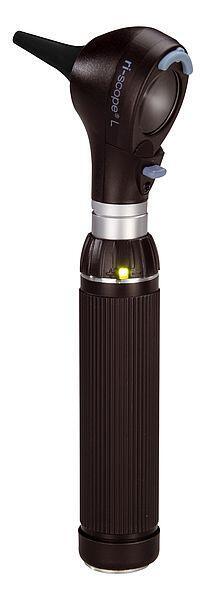 Otoskop, e-scope, 2,5 V, XL, C-držák pro 2 alk. bat. - Riester