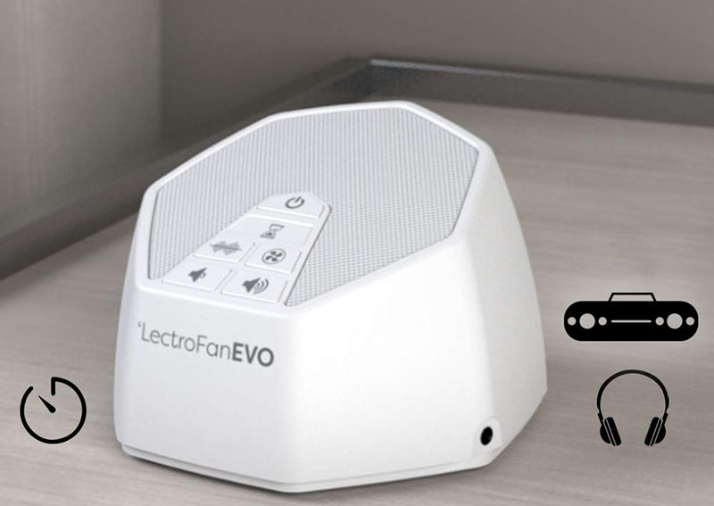 Přístroj na bílý šum, LectroFan Evo, černý - Sound of Sleep