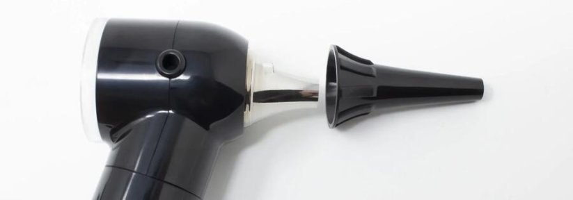 Otoskop, e-scope, 2,7 V, Direct, černý, v sáčku - Riester